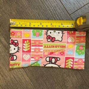 Hello Kitty, pink cosmetic bag, Strong Velcro closure homemade